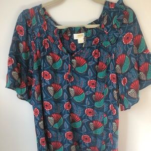 Blue and red Maeve Top!